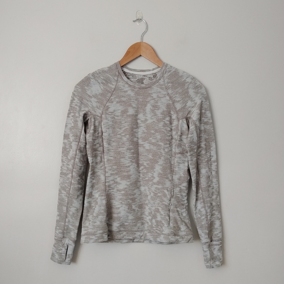 Lululemon Its Rulu Run Long Sleeve Shirt Data Rush Jacquard Size 6 - Picture 7 of 16